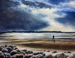 2022-08 Gewitterfront am Spanish Point Beach - Irland